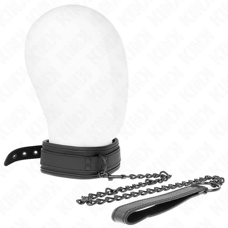 BDSM obojek KINK z neoprenu s vodítkem o délce 78 cm