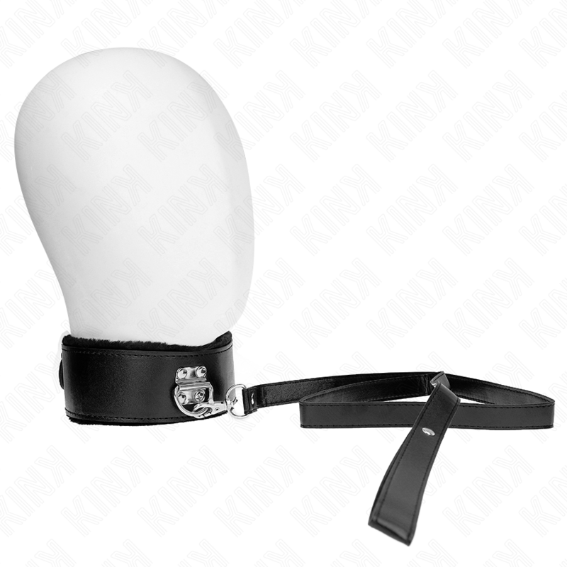 BDSM obojek KINK s vodítkem a stříbrnými nýty
