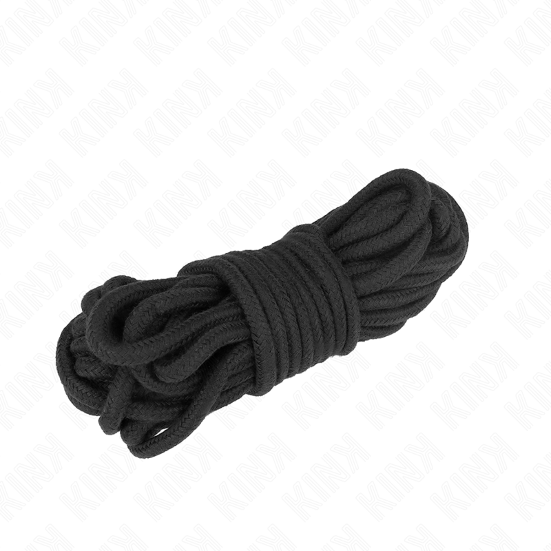 KINK ROPE ARTS bondážní provaz z bavlny, 5 m, černý