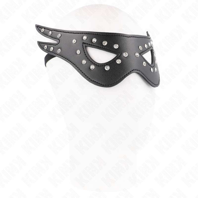 KINK MASKED ALLURE maska na oči z umělé kůže, model 2, 27 x 13 cm