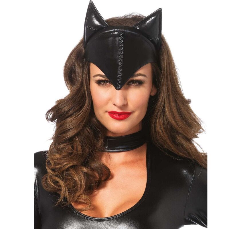 Černá škraboška Cat Woman od Leg Avenue