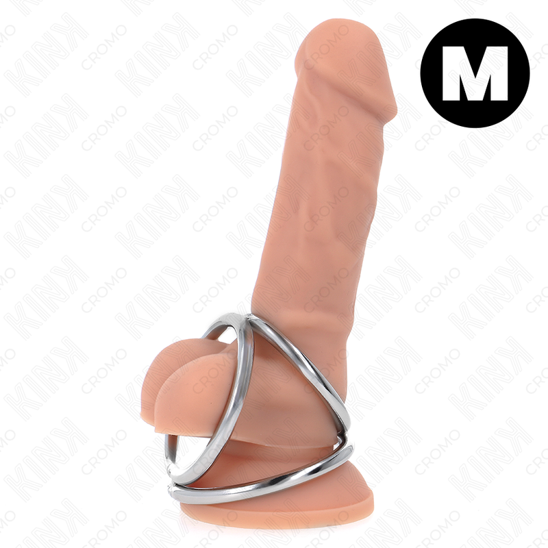 KINK Triple Chrome penisový kroužek bez vibrací, model 2