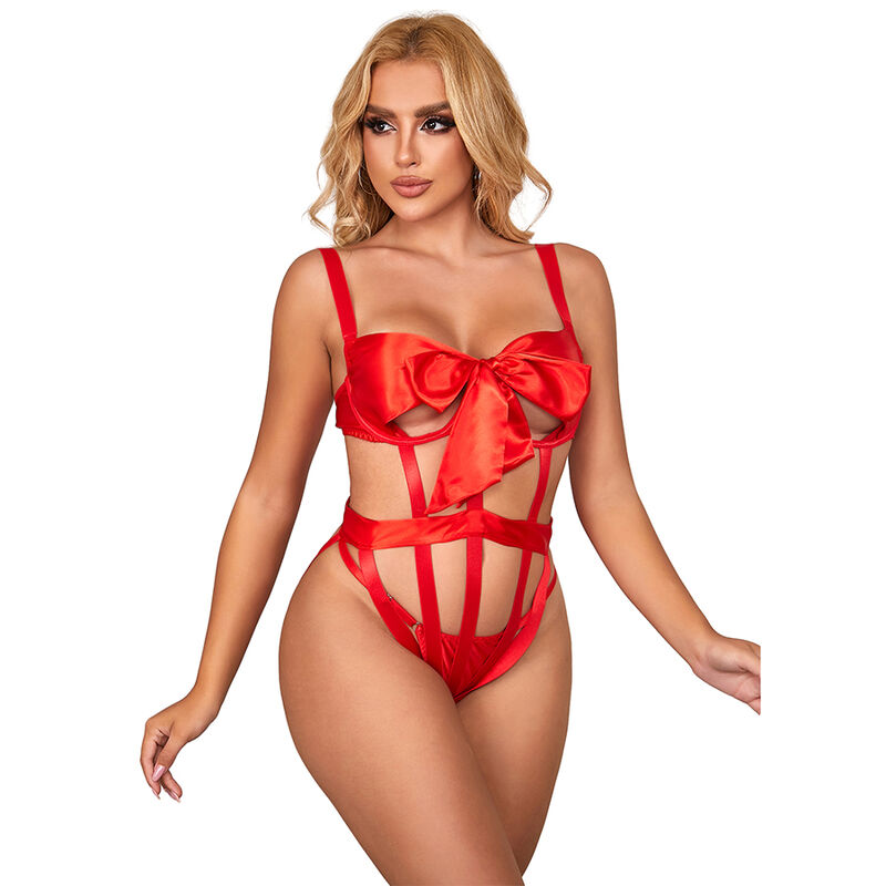 Subblime erotické body, červené, L/XL