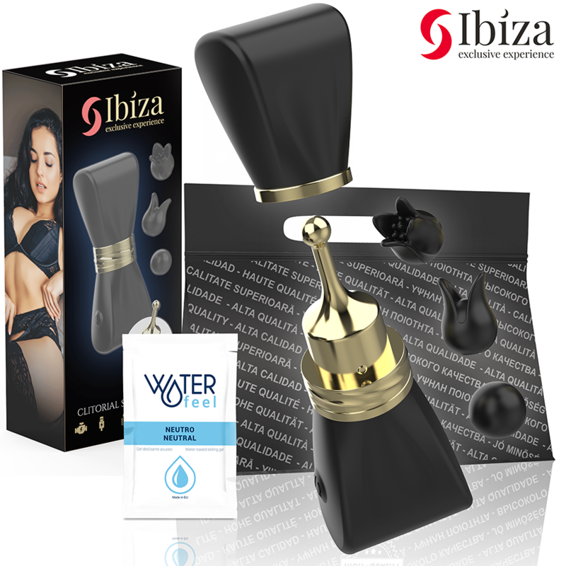 IBIZA STIMULÁTOR KLITORISU SE 3 HLAVICEMI A OBLouKOVÝM TVAREM