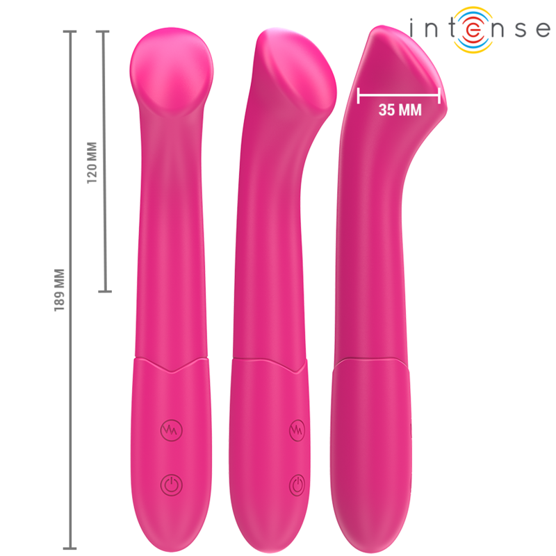 Vibrátor INTENSE PATY, ohebný, 19 cm