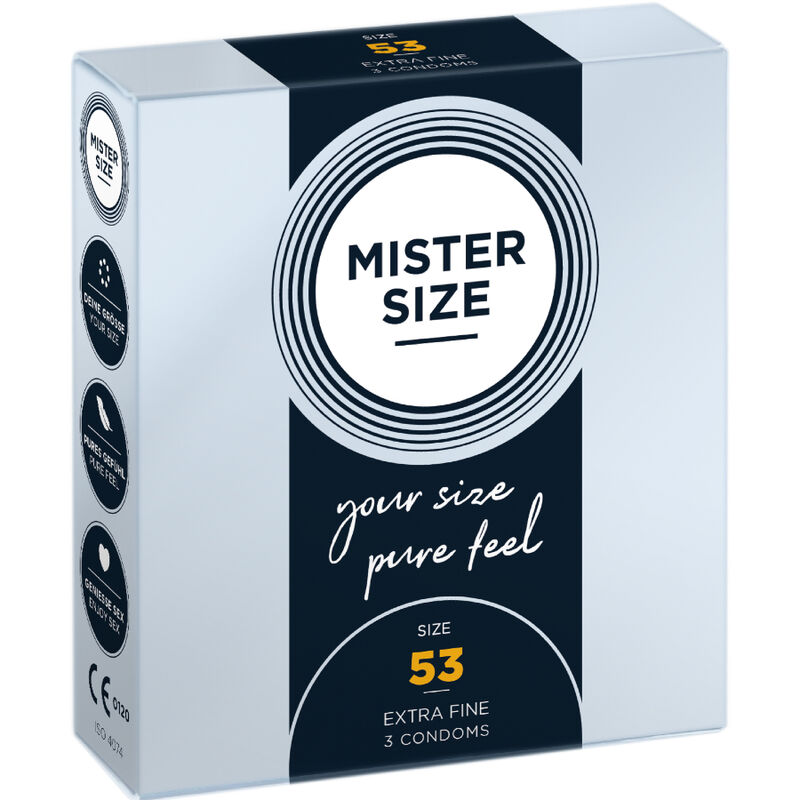 Kondomy MISTER SIZE M, 53 mm, 3 kusy