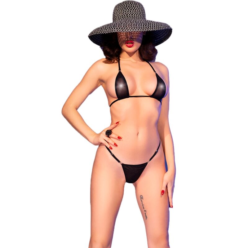 CHILIROSE CR 4840 černé erotické prádlo, mikro bikini S/M