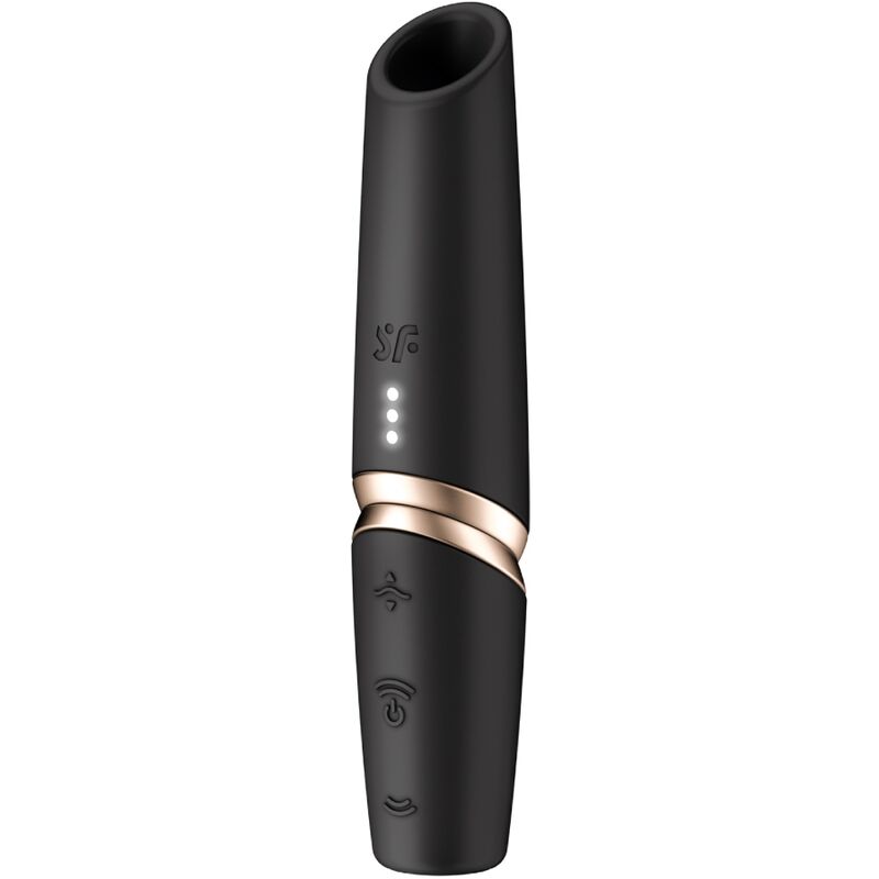Satisfyer Perfect Kiss Wave stimulátor klitorisu, černý a zlatý