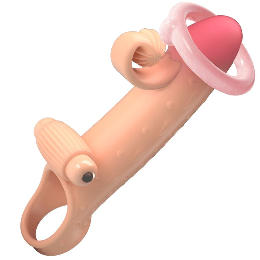 ROMANCE MC64 vibrační návlek na penis s erekčním kroužkem