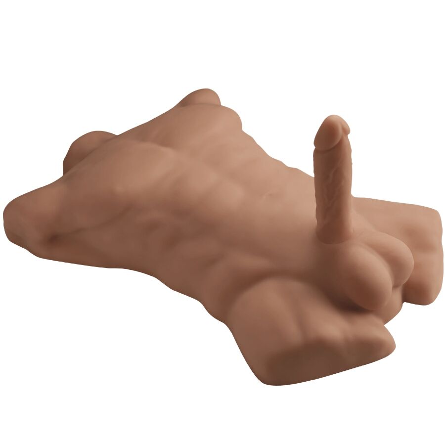 Realistický masturbační trup s texturou podobnou pokožce, 54 cm SILEXD