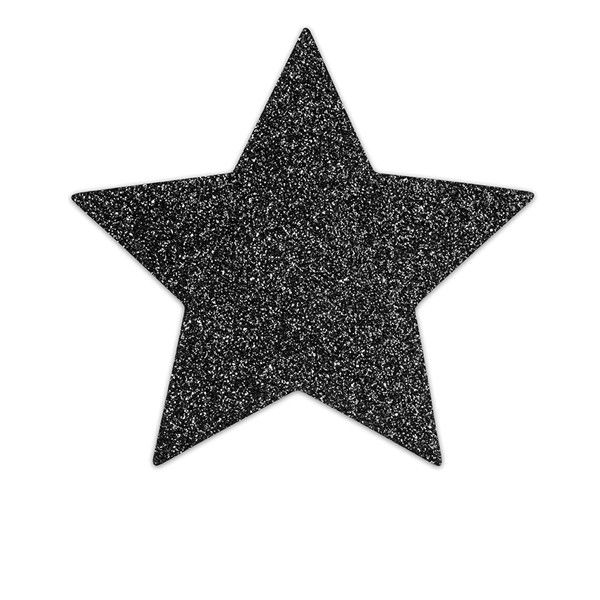 Bijoux Indiscrets Flash Black Star samolepicí krytky na bradavky