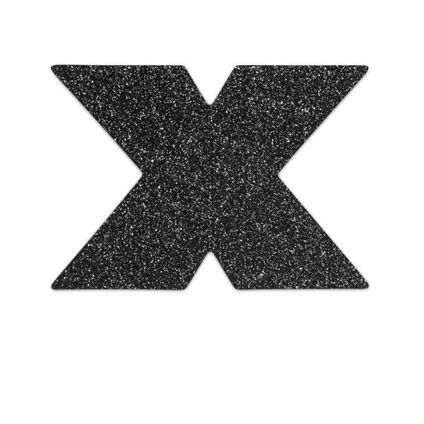Bijoux Indiscrets Flash Cross černé krytky na bradavky