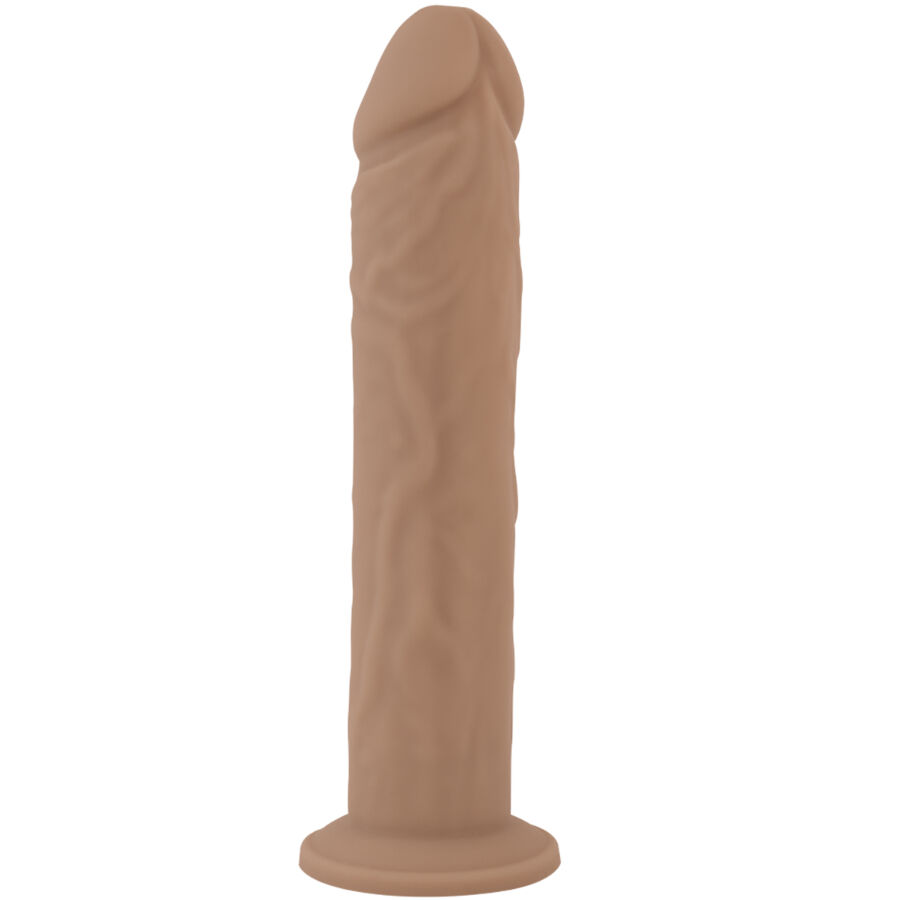 Realistický dildo z tekutého silikonu s přísavnou základnou a termoreaktivním povrchem SILEXD
