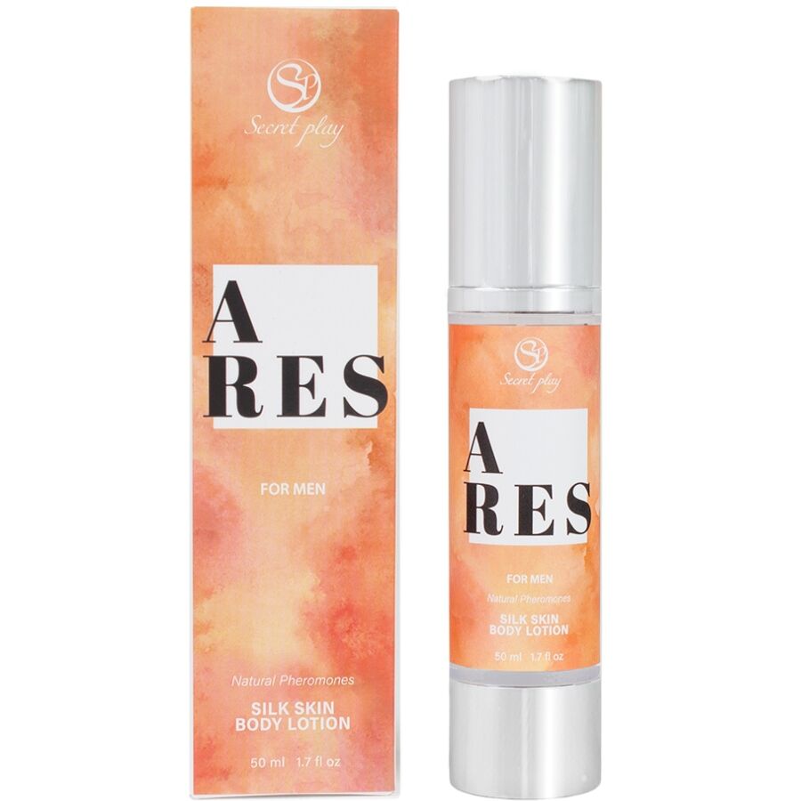 SECRETPLAY Ares Silk Skin tělové mléko pro muže, 50 ml