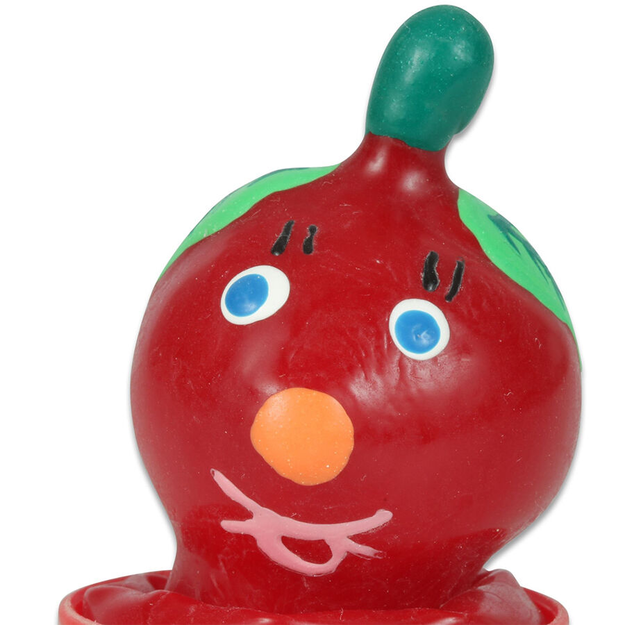 CONDOMERIE Tomato: ručně malovaný žertovný kondom