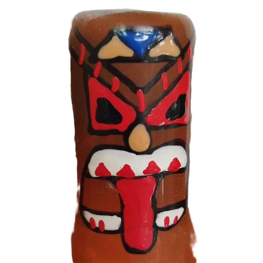 CONDOMERIE Tiki Totem 01, ručně malovaný dekorativní kondom