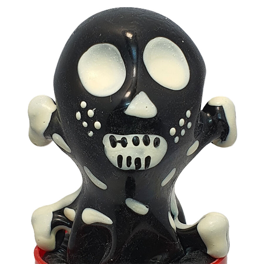 Condomerie Skull Black Model 2, ručně malovaný erotický dárek