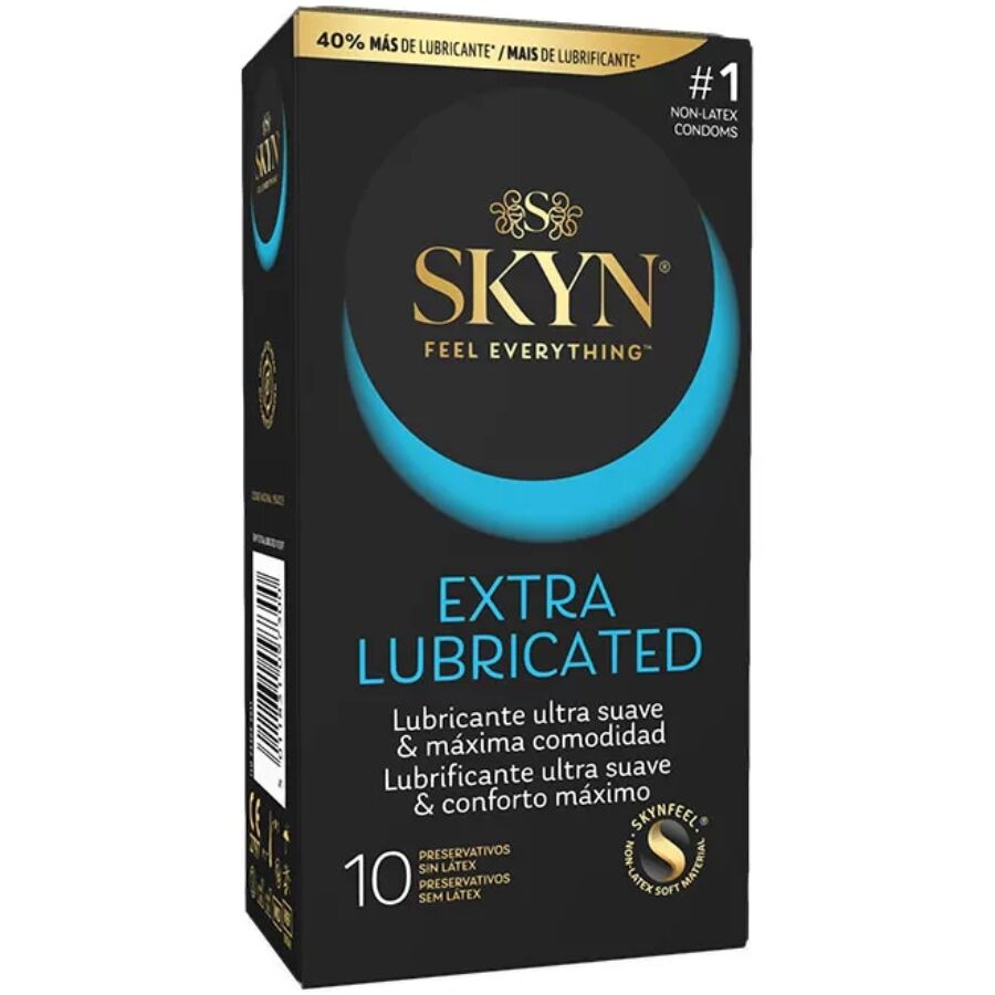 SKYN Extra Lubricated kondomy bez latexu, 10 kusů