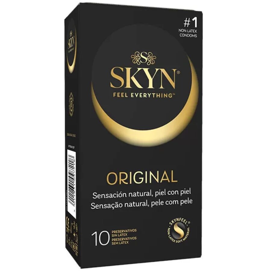 Kondomy SKYN Original bez latexu s lubrikačním gelem, 10 kusů