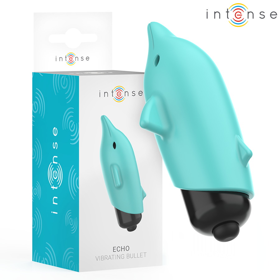 INTENSE Echo Dolphin mini vibrátor, modrý