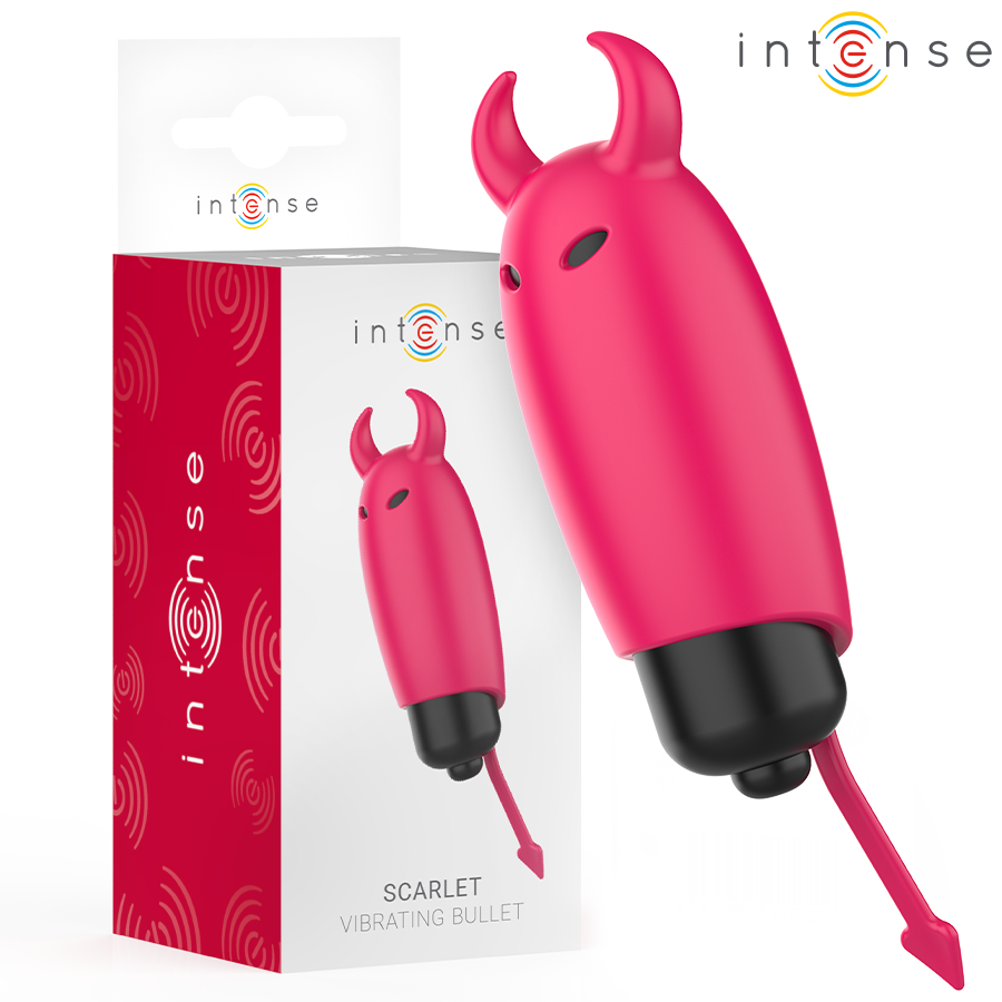 INTENSE Scarlet Red Demon minivibrátor, červený, 9,3 cm