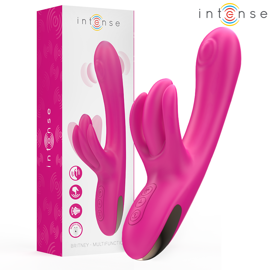 Rabbit vibrátor INTENSE Britney, 23 cm, růžový