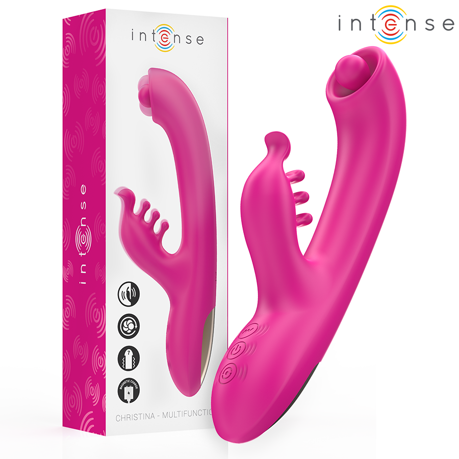 INTENSE Christina králičí vibrátor, růžový, 22,5 cm