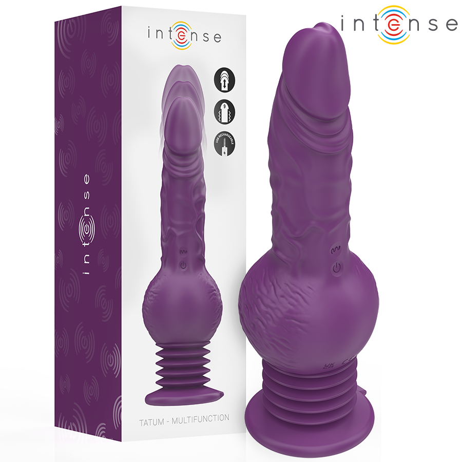 INTENSE Tatum králičí vibrátor s pohyblivou funkcí, 24 cm