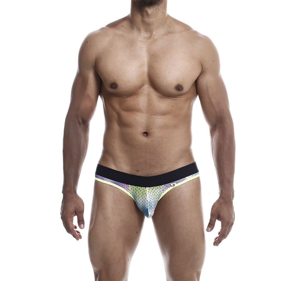 Zelené jock boxerky s otevřenou zadní částí a pohodlnou kapsou, velikost L MaleBasics
