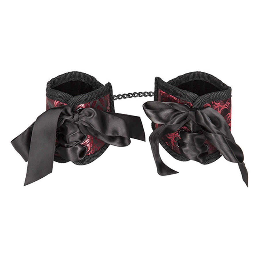 CalExotics Scandal Corset poutací manžety z brokátu