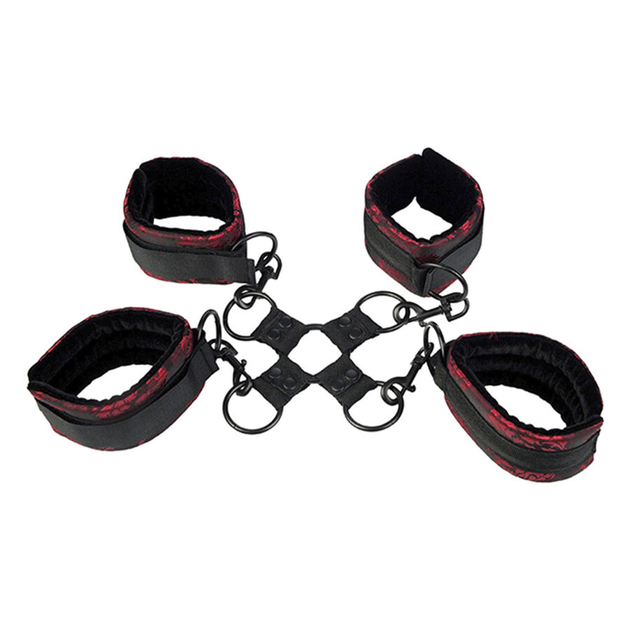 Pouta na ruce CalExotics Scandal s konektorem pro hogtie