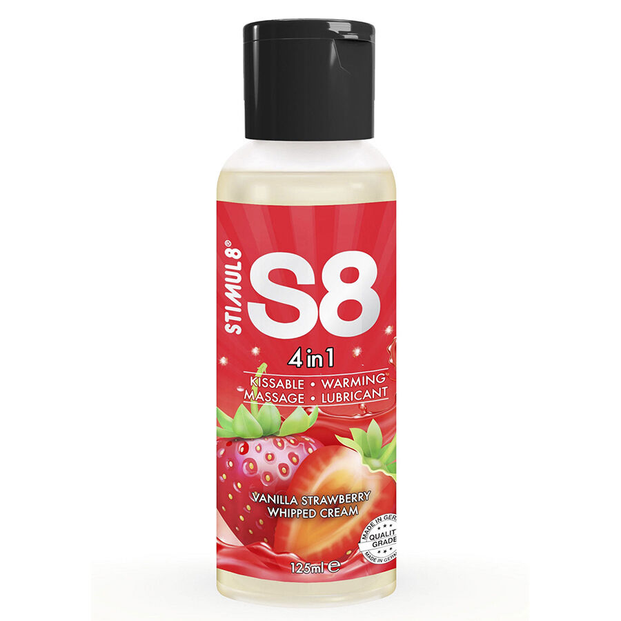 STIMUL8 S8 lubrikační gel s jahodovou příchutí 125 ml