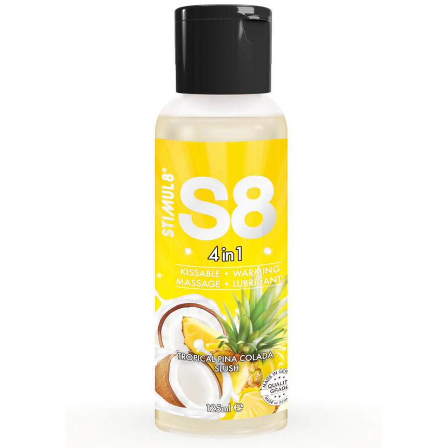STIMUL8 S8 lubrikační gel s příchutí Piña Colada, 125 ml