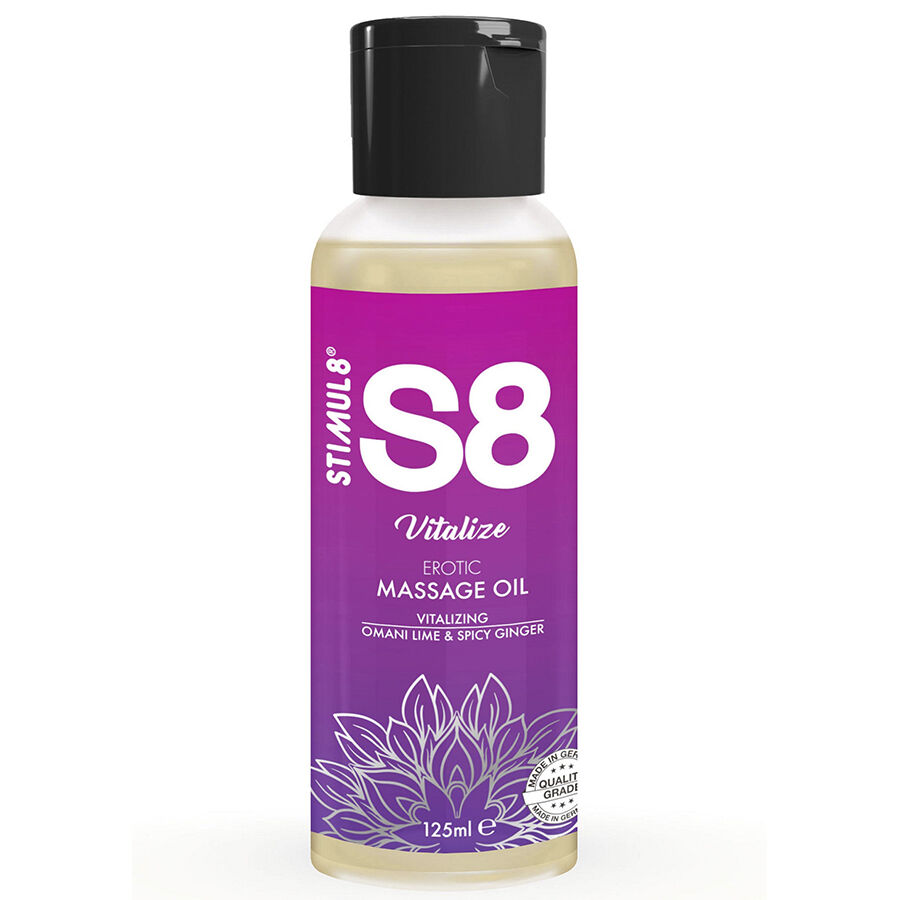 STIMUL8 S8 Vitalize Lime masážní olej 125 ml