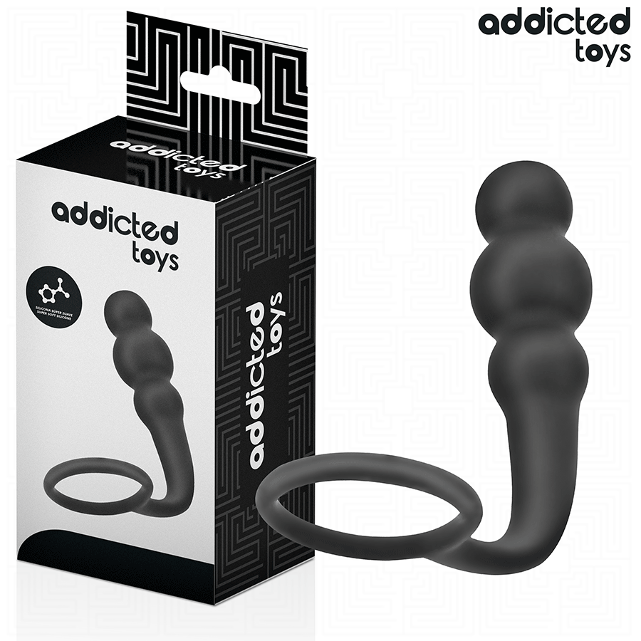 ADDICTED TOYS anální kolík s kroužkem Model 1 ze silikonu
