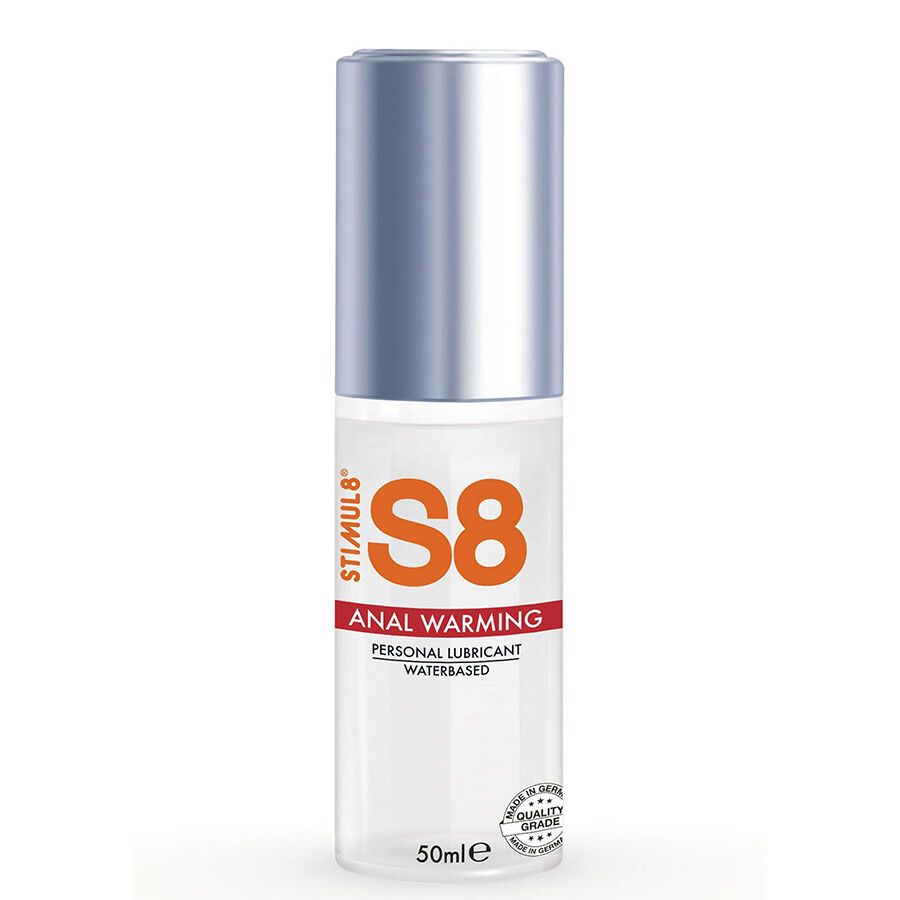 Zahřívací lubrikační gel STIMUL8 S8 pro anální oblast, 50 ml