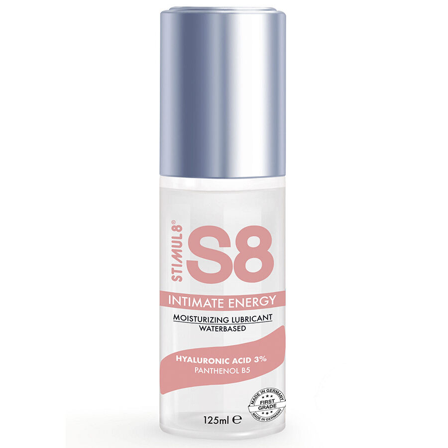 STIMUL8 S8 Intimate Energy lubrikační gel na vodní bázi s kyselinou hyaluronovou, 125 ml