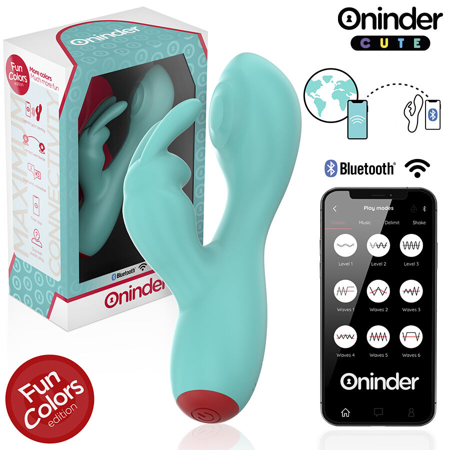 ONINDER CUTE Love Bunny vibrátor s aplikací, stimulací bodu G a klitorisu