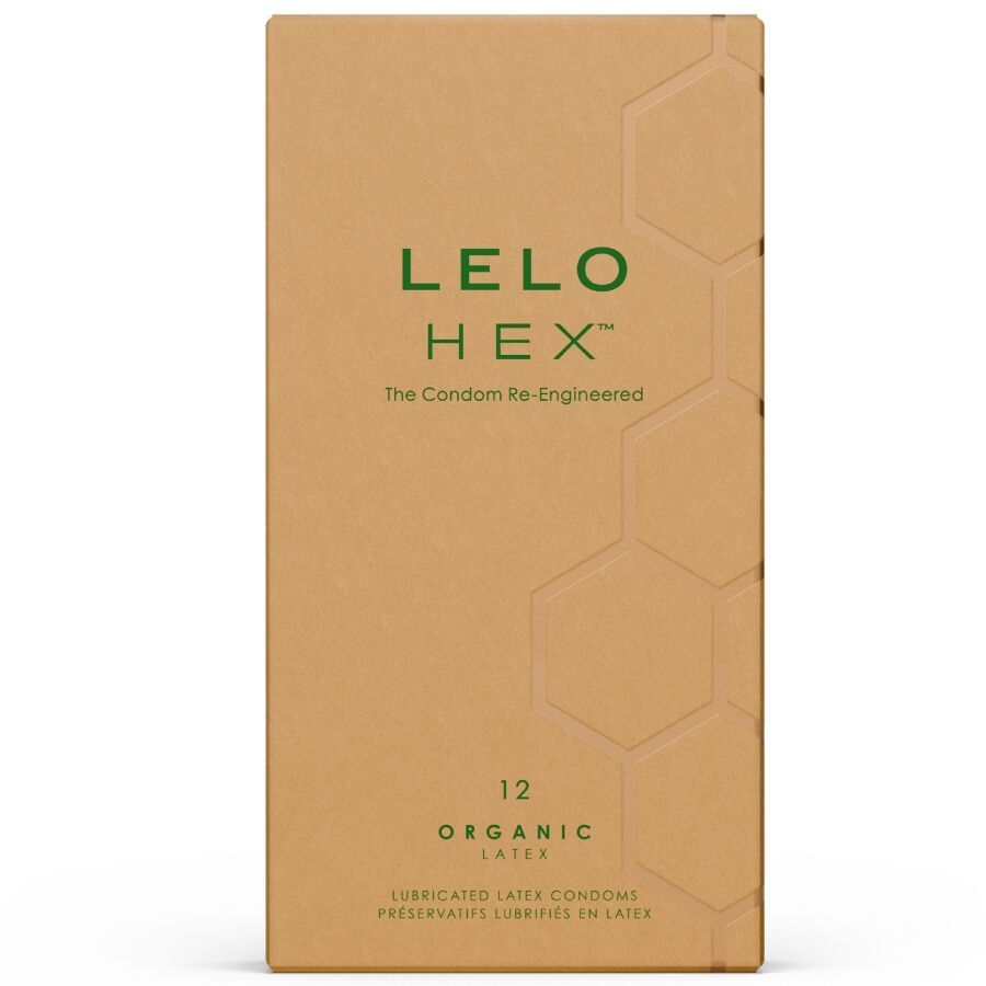 Kondomy LELO HEX Organic, 12 kusů