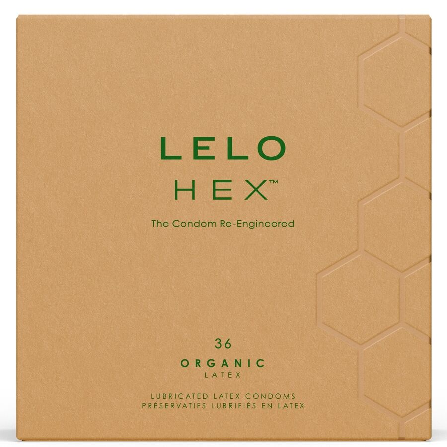 Kondomy LELO HEX Organic, velké balení, 36 kusů