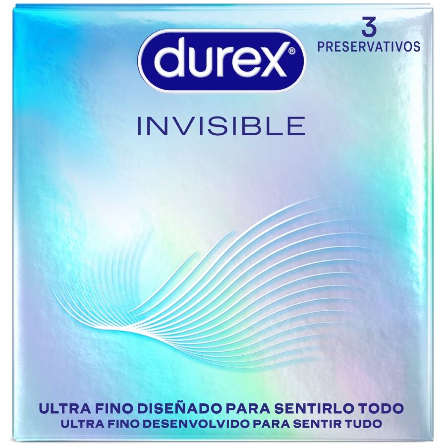 Tenké kondomy Durex Invisible, 3 kusy
