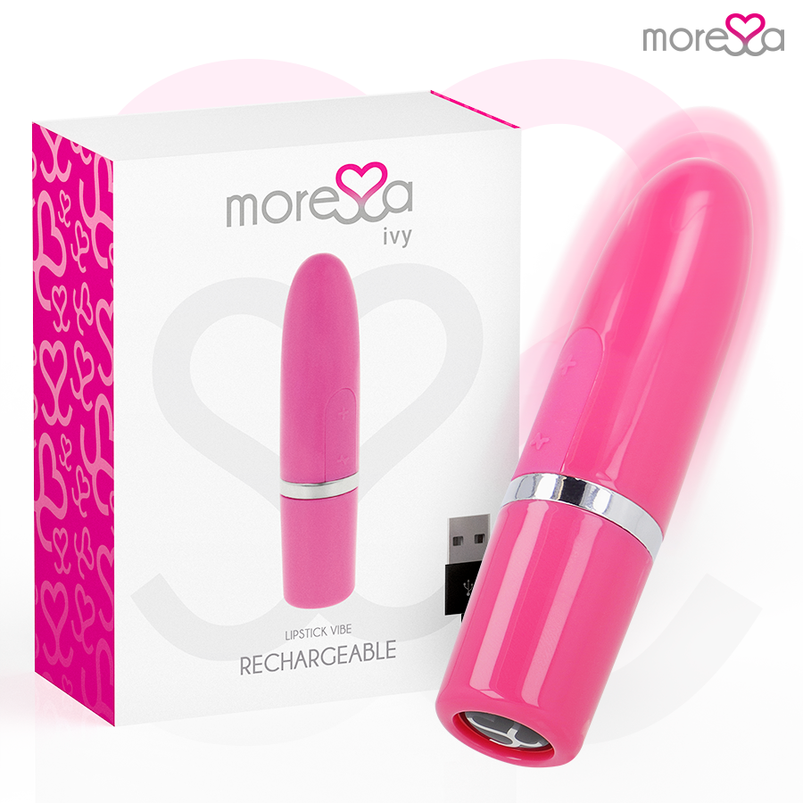 MORESSA Ivy minivibrátor ve tvaru rtěnky, růžový