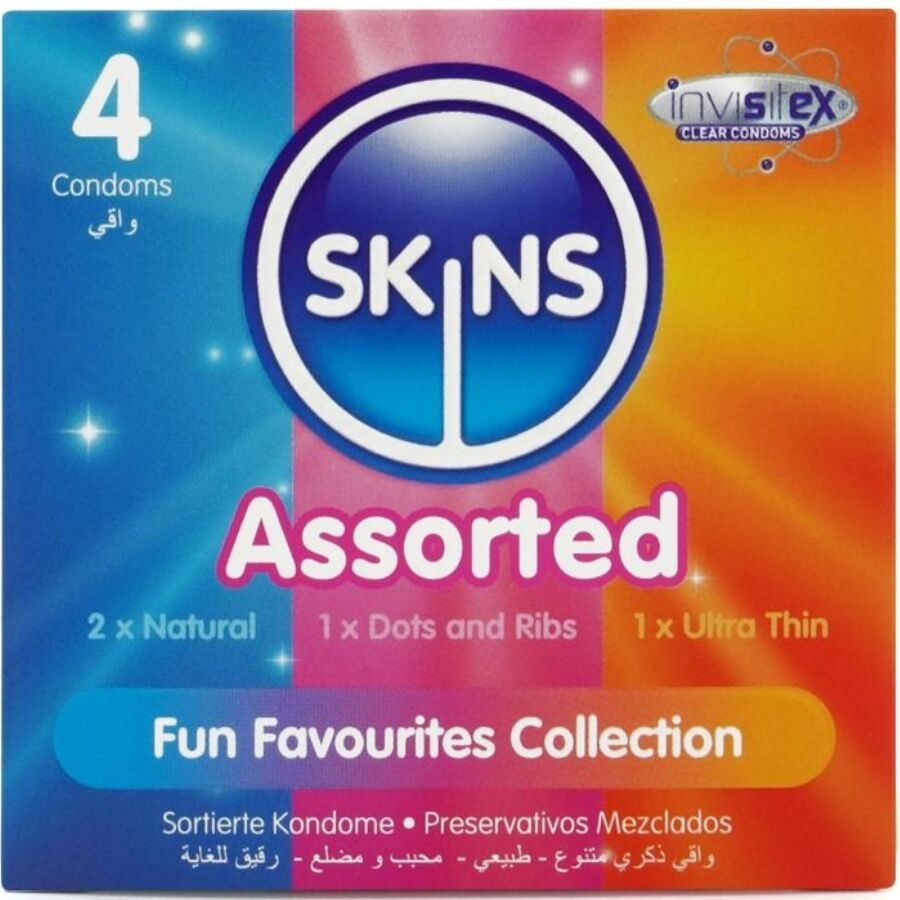Mix kondomů SKINS, 4 kusy