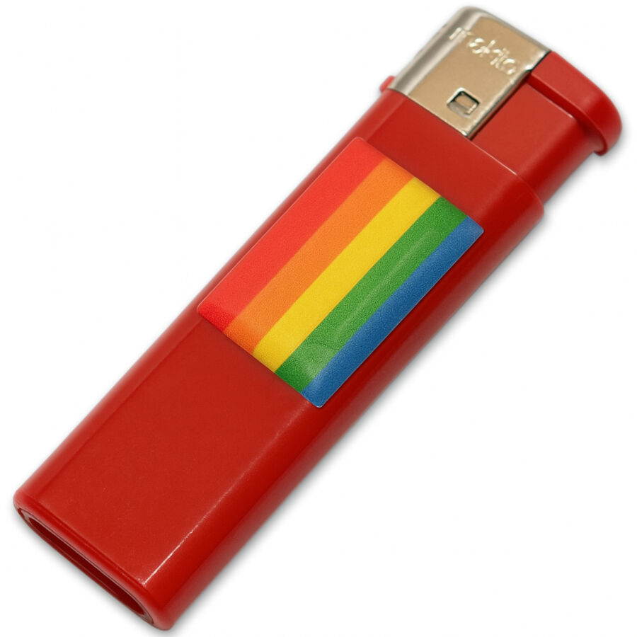 PRIDE zapalovač s duhovou vlajkou