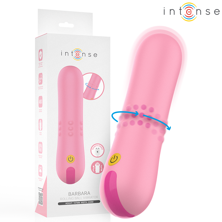 Vibrátor INTENSE BARBARA s rotačními perličkami