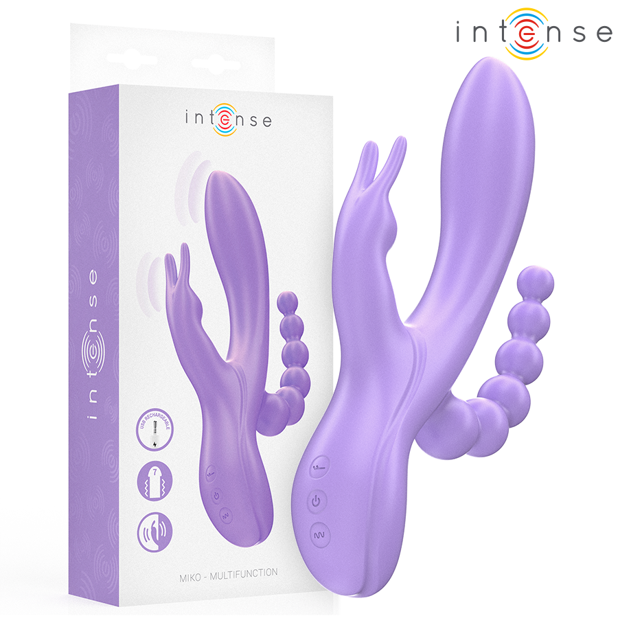 INTENSE MIKO rabbit vibrátor se třemi stimulačními rameny