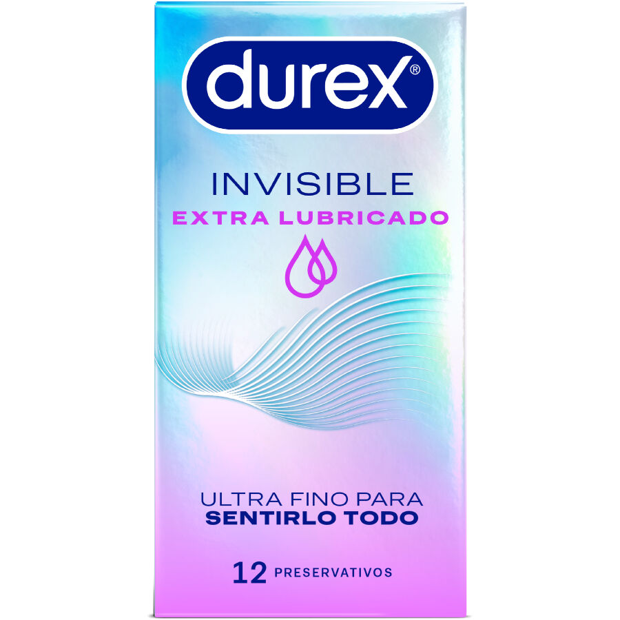 Tenké kondomy Durex Invisible s extra lubrikantem, 12 kusů