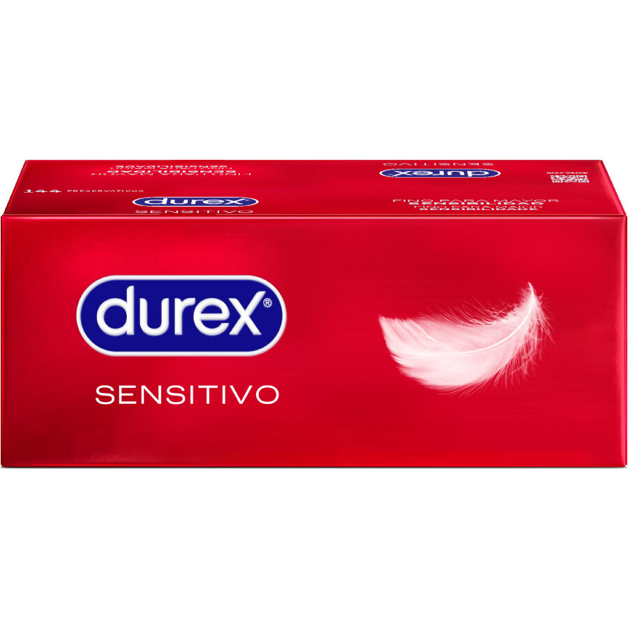 Tenké kondomy Durex Sensitive, 144 kusů