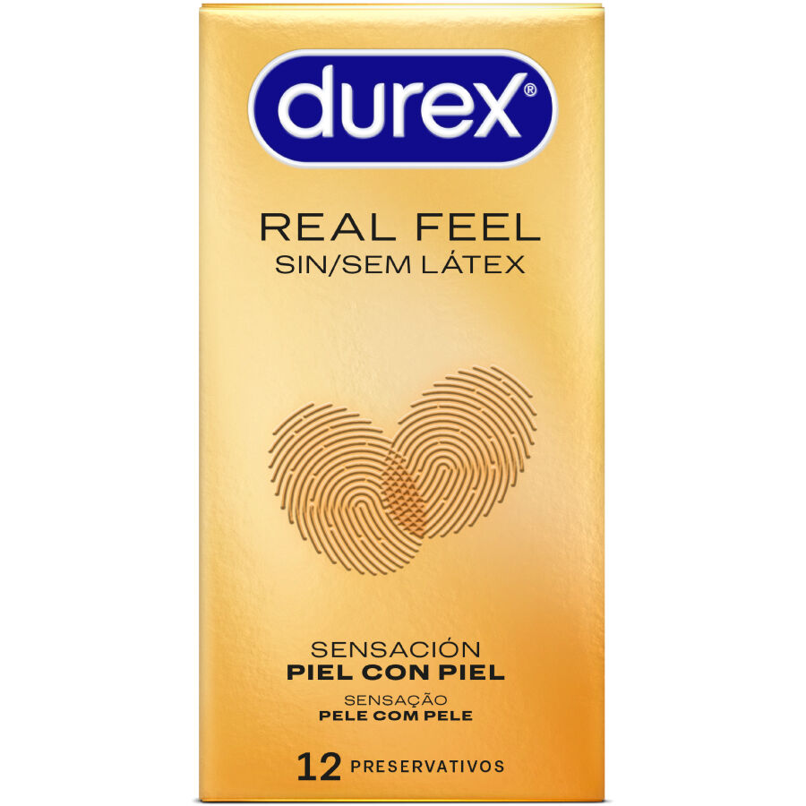 Kondomy Durex RealFeel bez latexu, 12 kusů