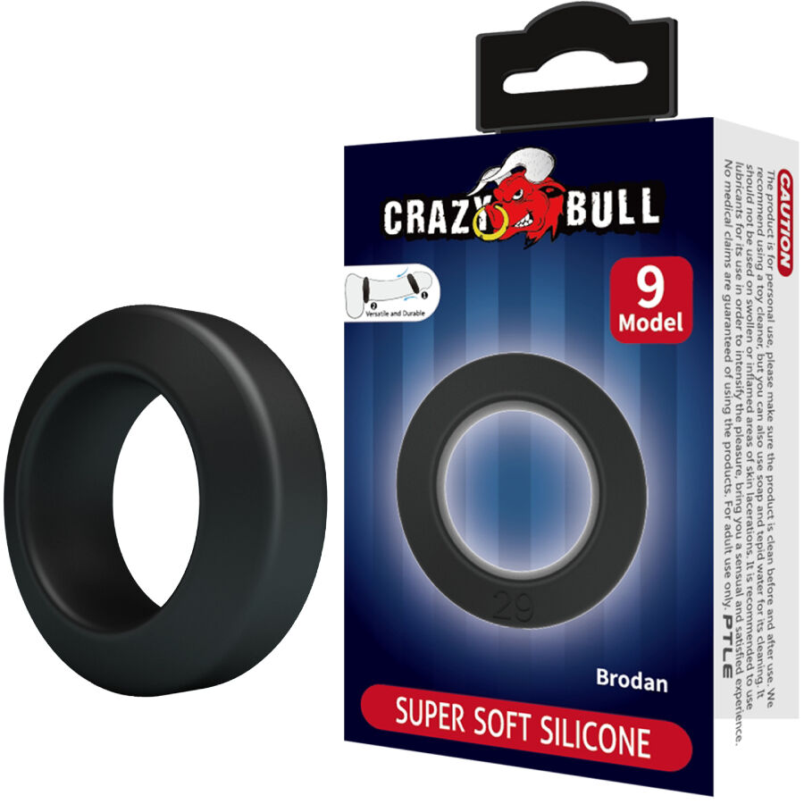 Crazy Bull Brodan Model 9 nastavitelný erekční kroužek bez vibrací